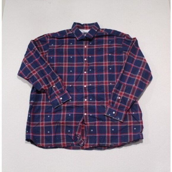 Cremiex Men Blue Casual Button Down Shirt Classic Size XXL - Picture 1 of 7